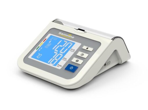 Samvine blood pressure machine arm type. with big display screen and wide range cuff.