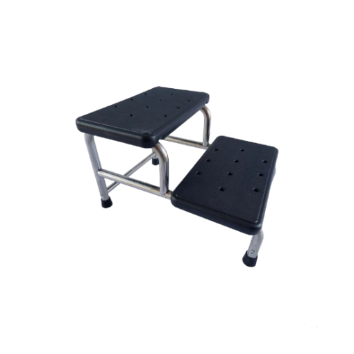 Folding double step online stool