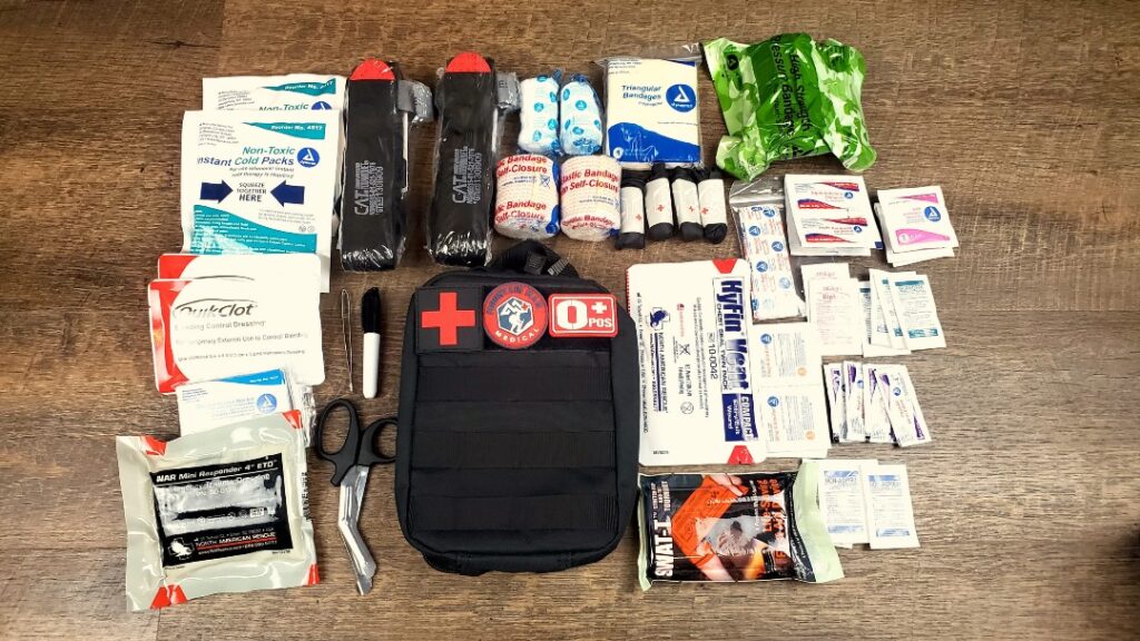 well-organized first aid kit with essential medical devices for your homes