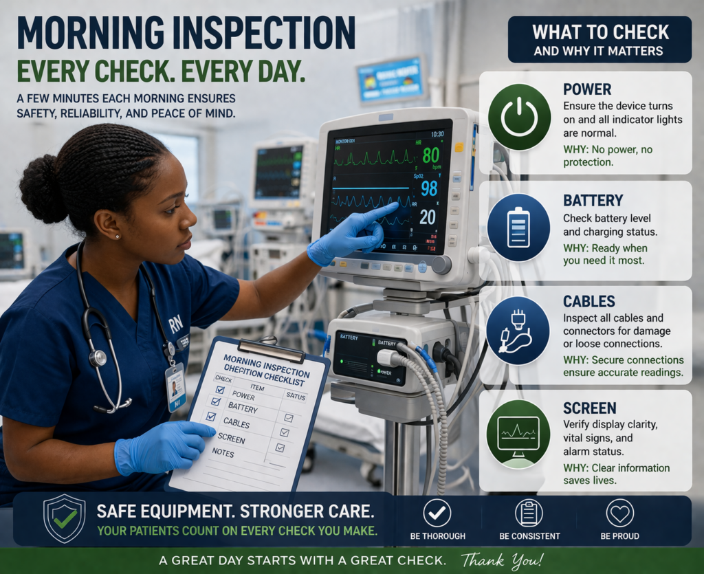 Daily hospital equipment inspection, a 5-minute habit that prevents costly breakdown