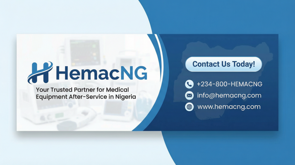 HemacNG — delivering trust, one clinic at a time." medical essentials for Nigerian clinics