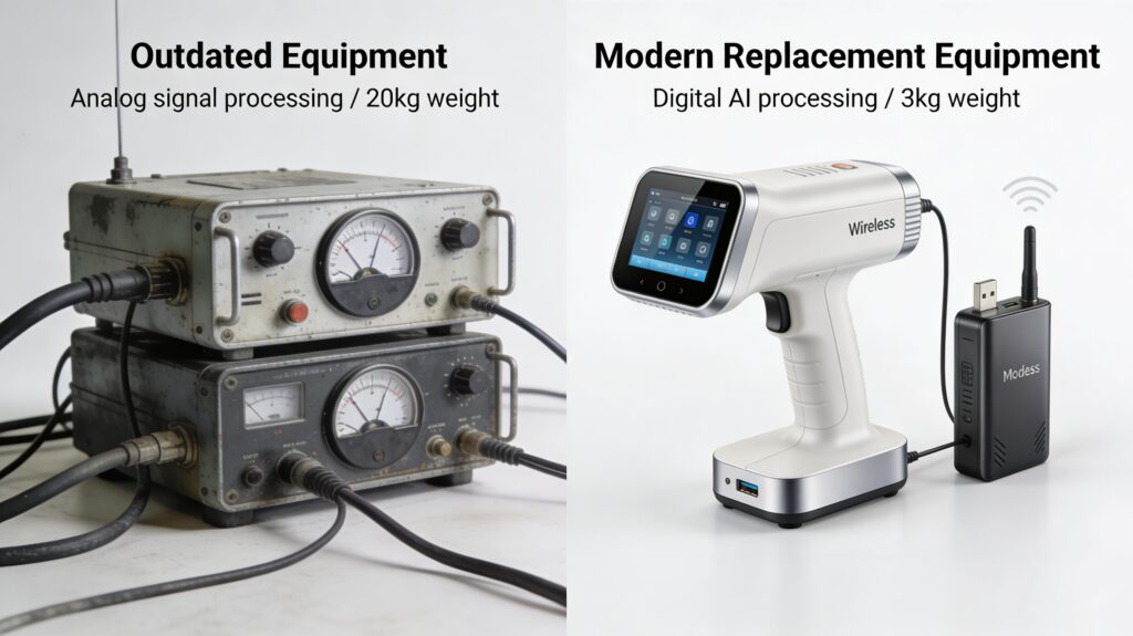 Equipment replacement planning, upgrading old medical devices as part of management