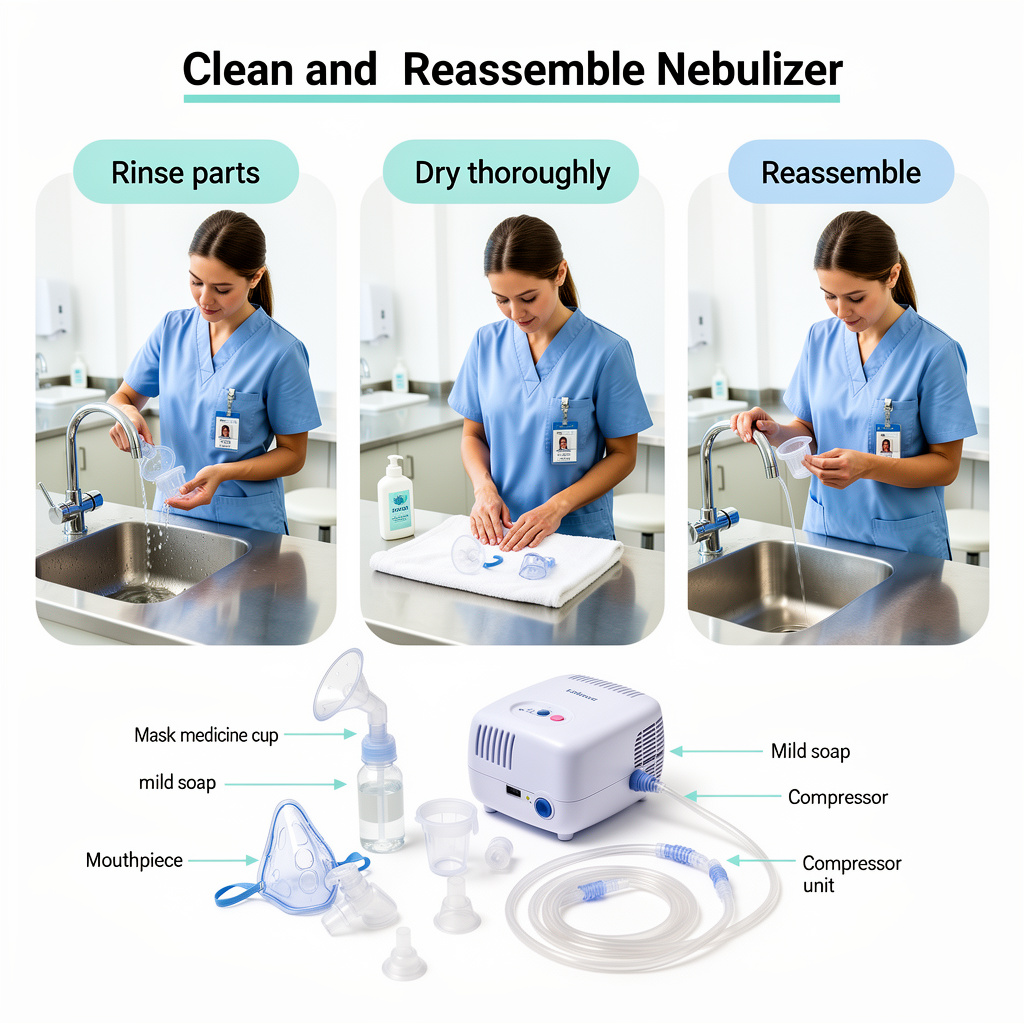 Proper maintenance ensures effective and hygienic therapy every time, for effective use of the affordable nebulizer machines