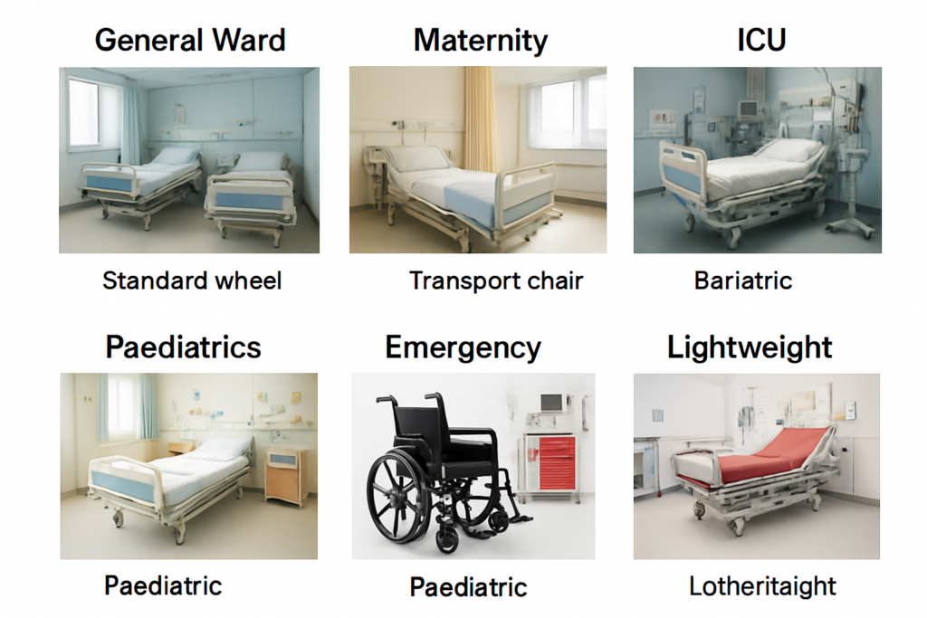 Different hospital departments in Nigeria need different wheelchairs, here's the right match for each