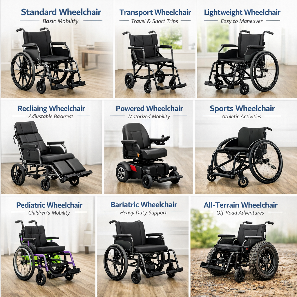 Eight types of wheelchairs available in Nigeria, which one is right for your patient?