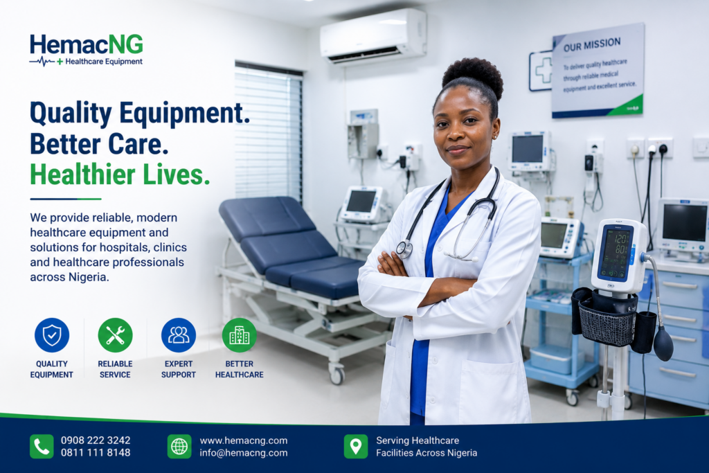 Where to buy medical equipment in Nigeria, complete 2026 price guide and trusted supplier directory by HemacNG