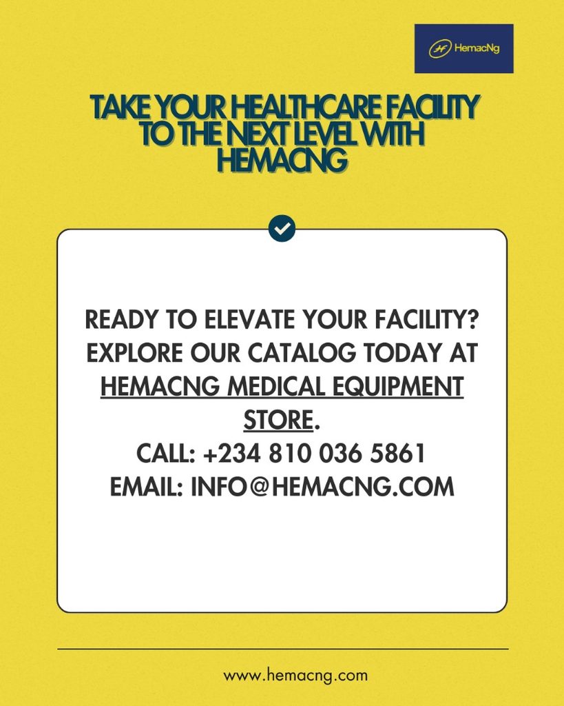 Hospital equipment supplied by HemacNG