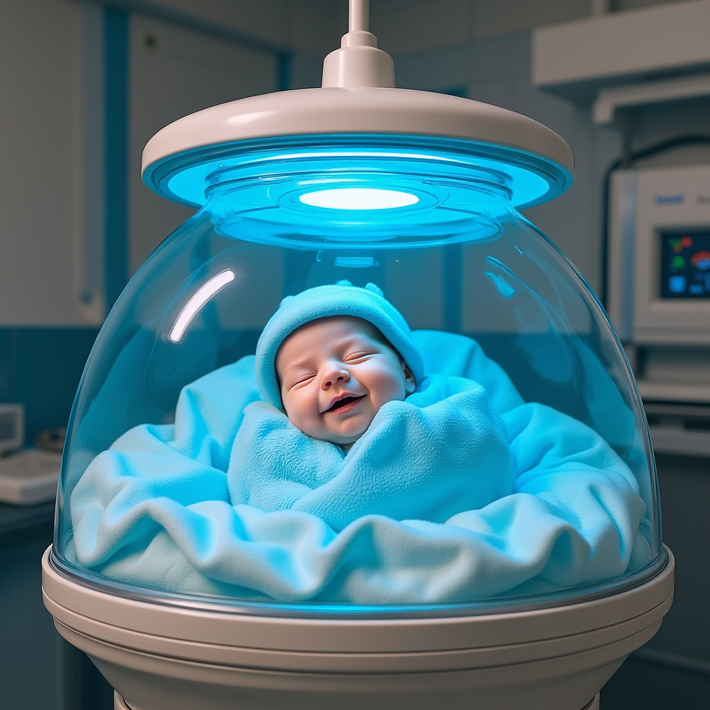 LED neonatal phototherapy machine for newborn jaundice treatment