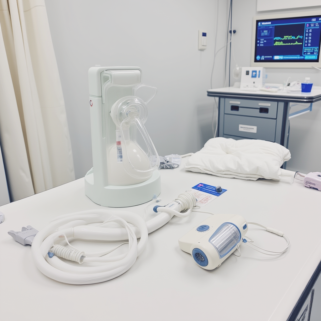 Neonatal resuscitation equipment in hospital delivery room
