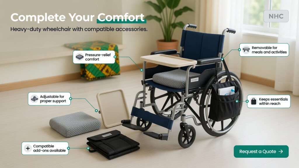 Accessories for wheelchairs today